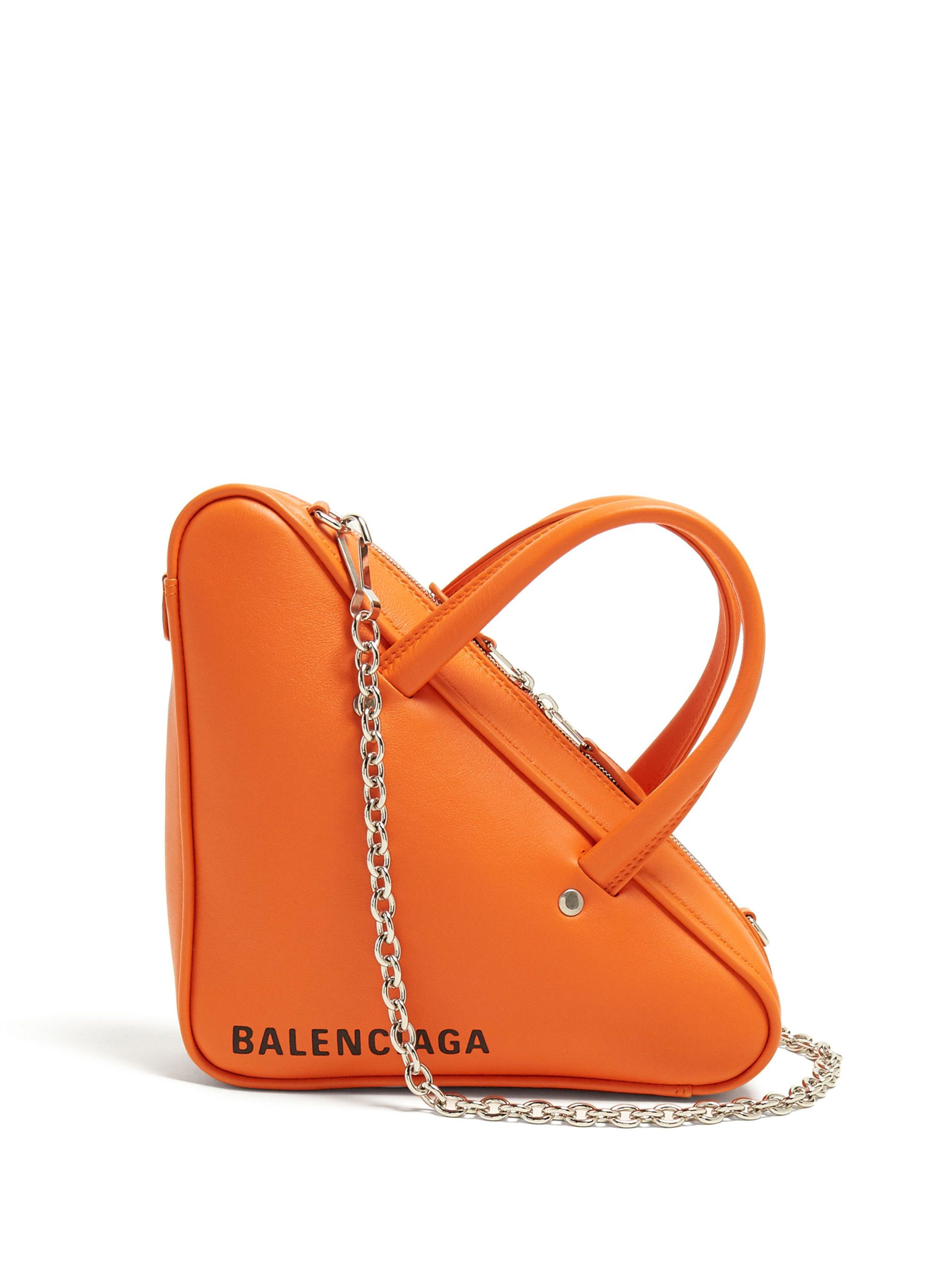 Orange Triangle Duffle Xs Bag 