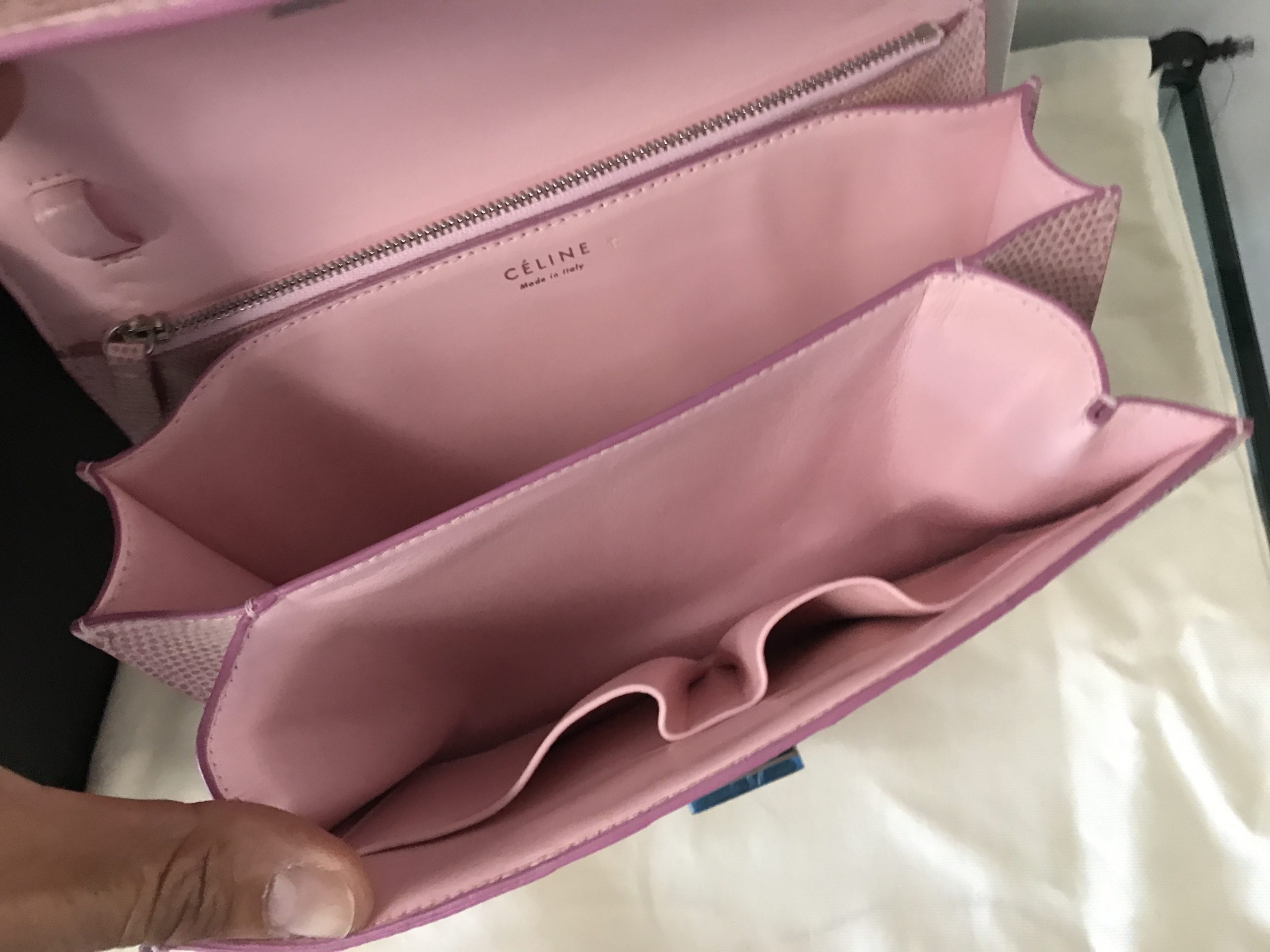 celine box bag inside