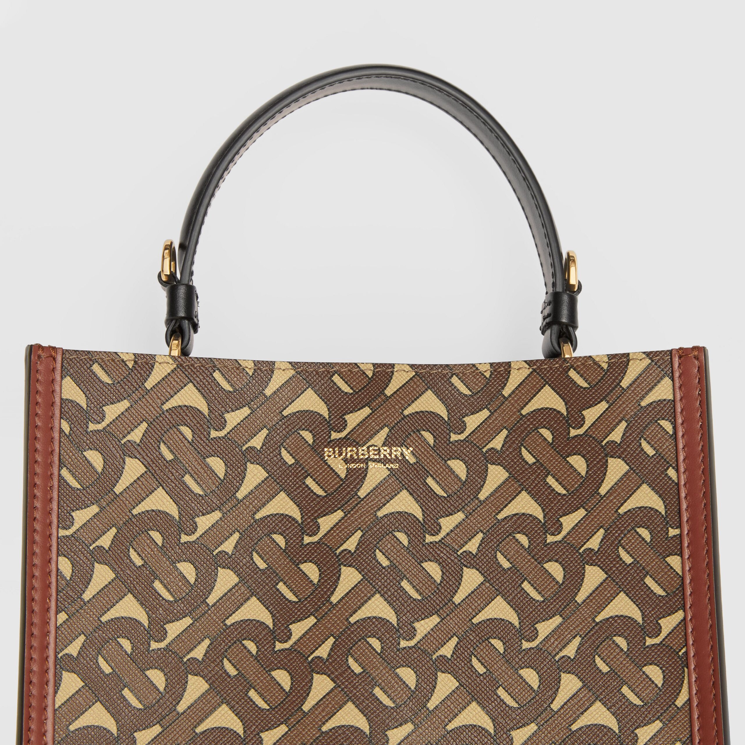 BURBERRY Small Monogram E-canvas Peggy Bucket Bag – Greatest Luxury LTD