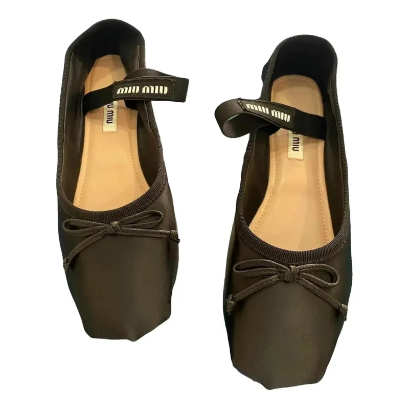 Miu Miu ballerine in Raso nero 37 it