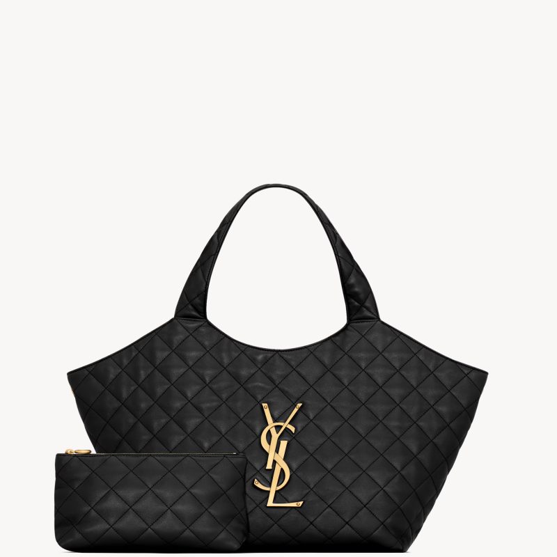 Saint Laurent MEDIUM SHOPPING BAG ICARE IN QUILTED LAMBSKIN