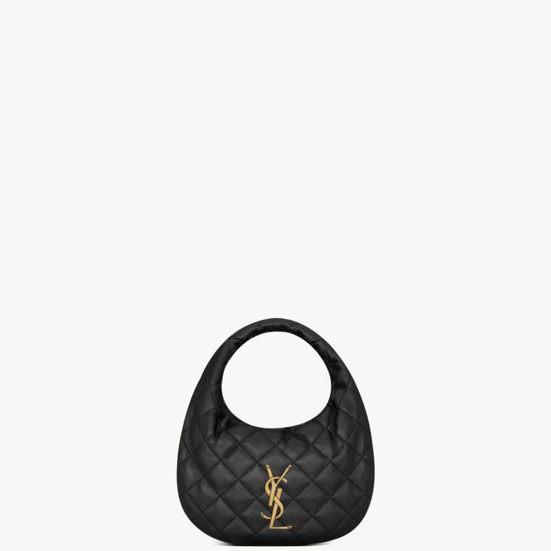 SAINT LAURENT BORSA ICARINO IN NAPPA TRAPUNTATA BLACK