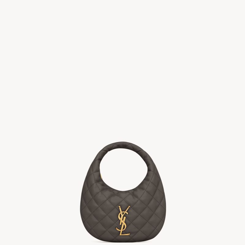 Saint Laurent BORSA ICARINO IN NAPPA TRAPUNTATA urban grey
