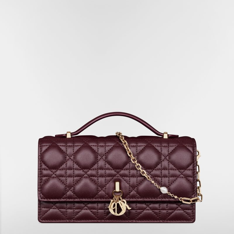Dior  Miniborsa My Dior Pelle di agnello Cannage Deep Amaranth
