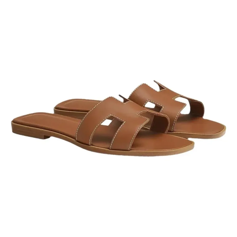 Hermes Sandali  Oran colore gold  37,5 eu